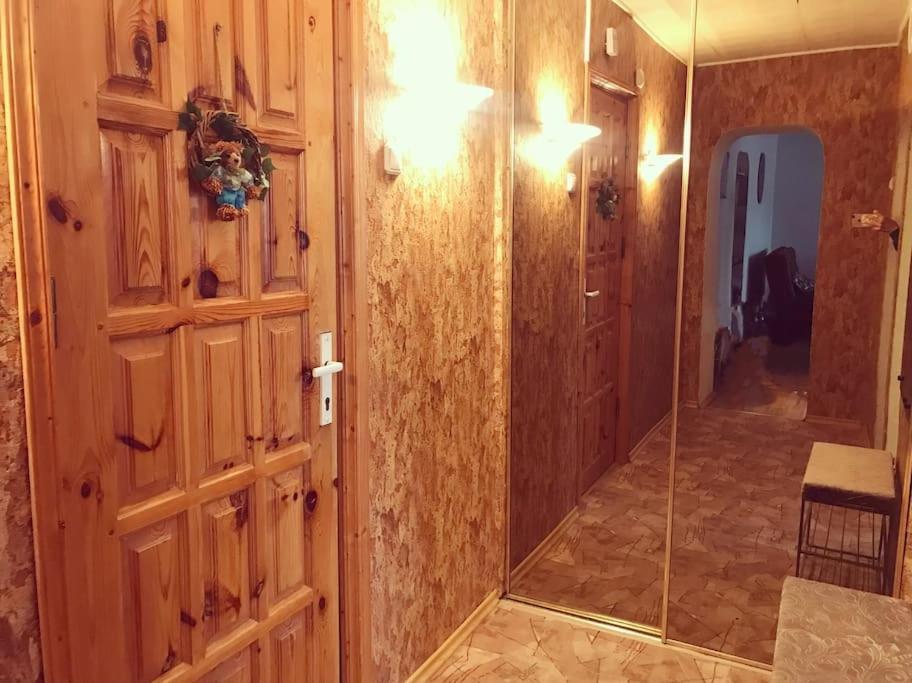 Erdvus Butas Su Balkonu Salia Ezero Ir Stadiono Visaginas Ngoại thất bức ảnh